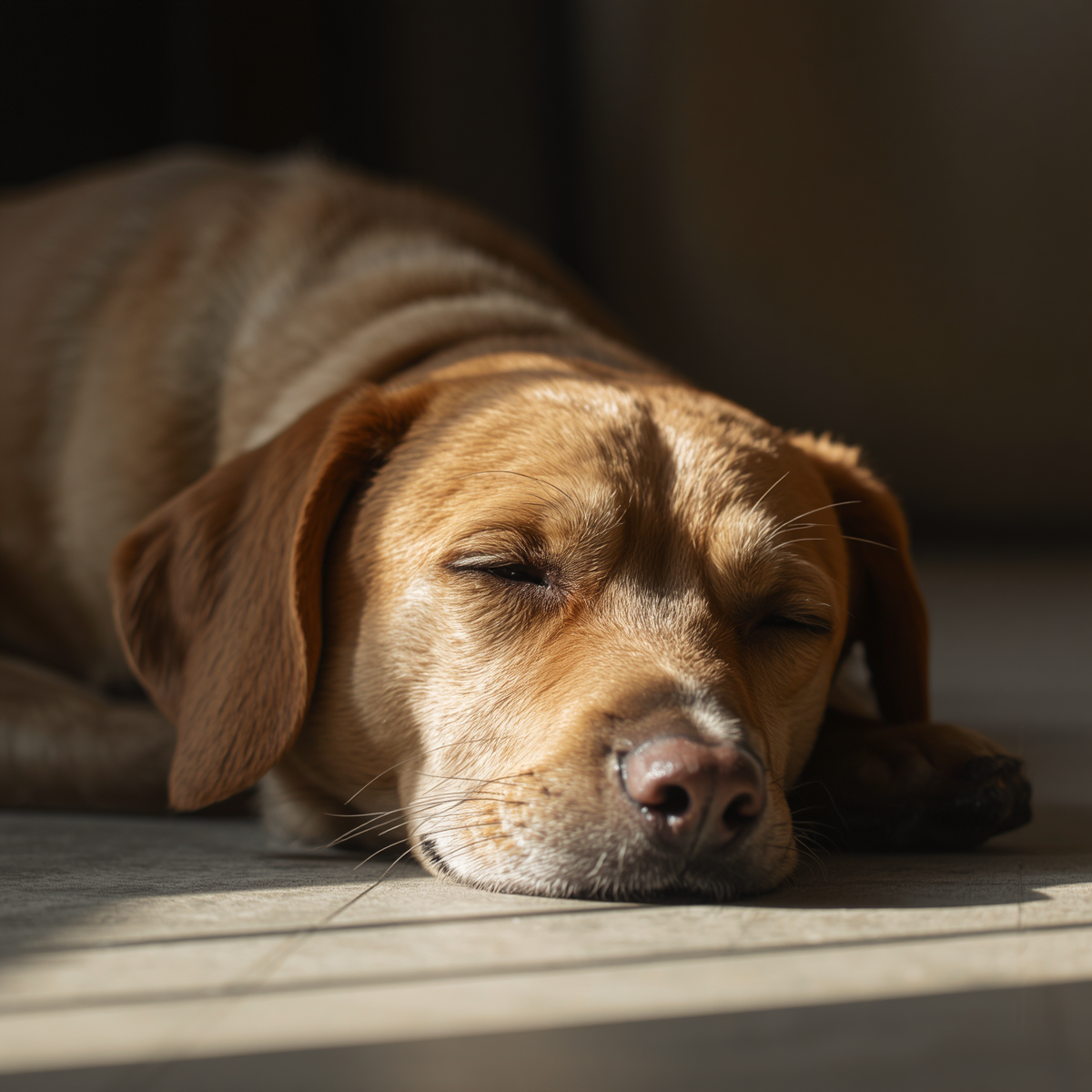 Chien au repos